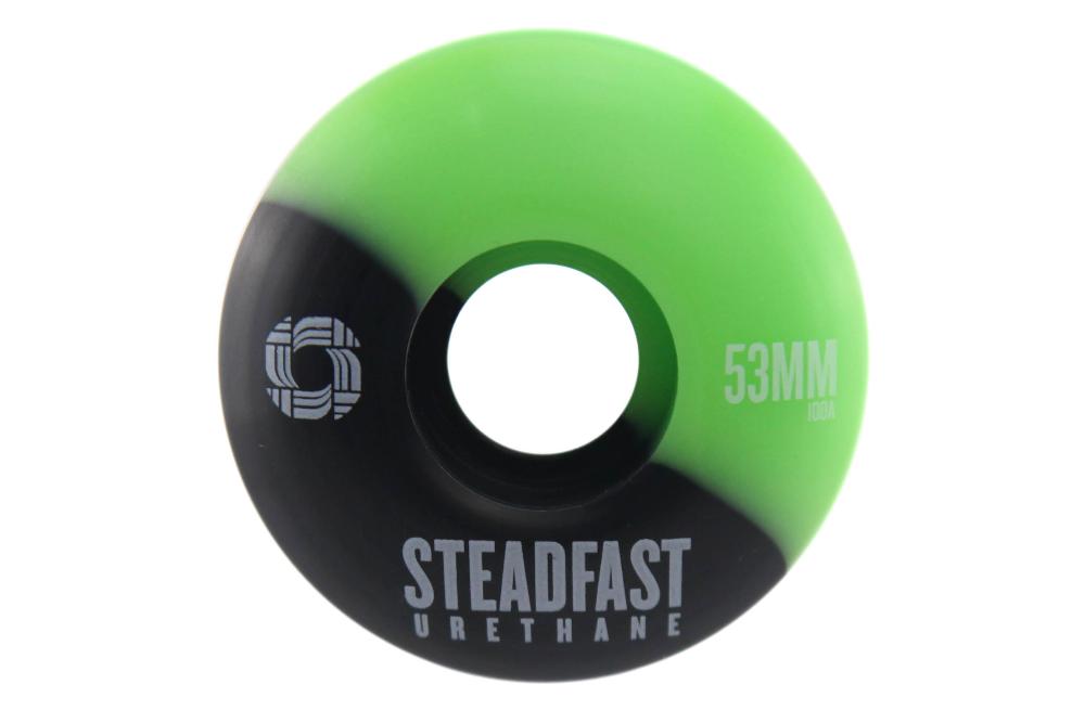 Roda Steadfast 53Mm 100A Verde E Preto