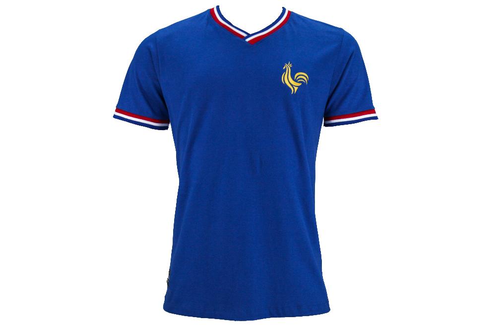 Camiseta Linha Retro França Azul - Masculino